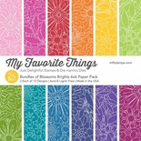 Набор бумаги My Favorite Things - Bundles of Blossoms Brights Paper Pack, размер 15х15 см, 24 листа.