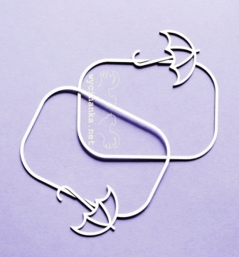 Чипборд від Wycinanka "ramki z parasolkami" - рамки з парасолями, 7,7x8,5см