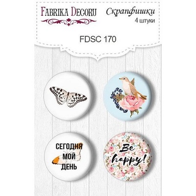 Набір скрап-фішок від ТМ Фабрика Декору з 4 шт. No 170