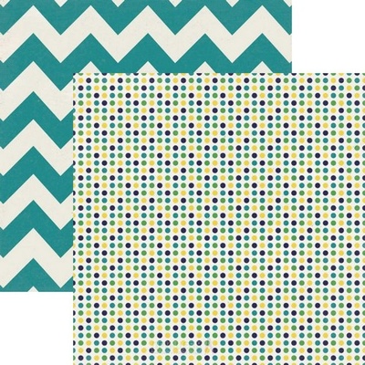 Аркуш скрап-паперу My Mind's Eye Multi Dot, 30x30 см, двосторонній