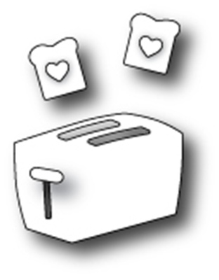 Ніж для вирубки від Poppystamps - Toast for Two