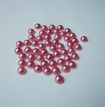 Половинки жемчужин "Dark Pink", цвет: розовый, 50 шт.