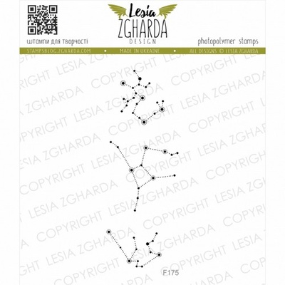 Набор акриловых штампов Lesia Zgharda F175 Сузір'я