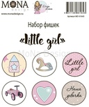 Набор фишек от Mona Design — Little girl, 6 шт