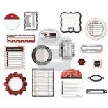 Набор высечек от компании BasicGrey - Basics White - Die-cut Shapes - Pieces