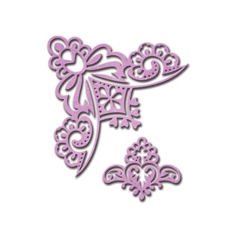 Ножи от Spellbinders - Victorian Bow Corner