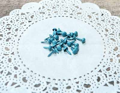 Набор брадсов от ScrapBerry's, тиффани, 8х4,5 мм, 25 шт