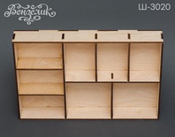 Заготовка для шедоубоксу з фанери від Вензелик, 300x200 мм