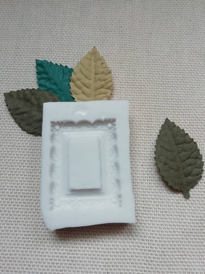 Силіконова форма (молд) - Рамочка прямокутна, 30x40 мм