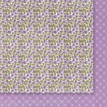 Двусторонний лист бумаги от Galeria Papieru - Fioletowe Fiolki 02