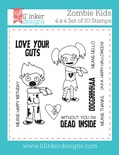 Нож для вырубки от Lil' Inker Designs - Zombie Kids Stamps
