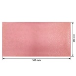 Відріз екошкіри з тисненням золотою фольгою Golden Mini Drops Rose vintage, розмір 500ммx250мм, ТМ Фабрика Декору