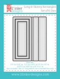 Ніж для вирубки з Lil'Inker Designs - Stitched Mats: Long & Skinny Rectangles