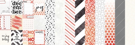 Набір паперу Studio Tekturek "Kolekcja Peachy Christmas / Collection Peachy Christmas", 30,5x30,5см