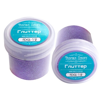 Глітер Фабрика Декору - Лавандовий 20 мл, сухий