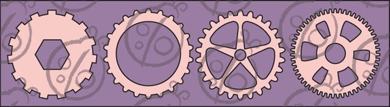 Чипборд Набір шестерень №1. Великий