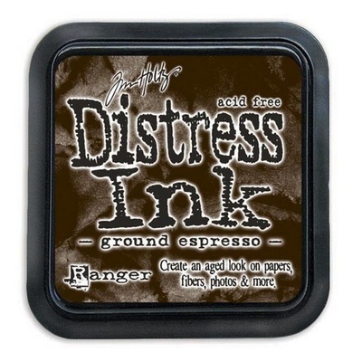 Штемпельна подушка Ranger Distress Ink Pad - August - Ground Espresso