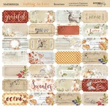 Аркуш двостороннього паперу для скрапбукінгу від Scrapmir - Квиточки - Falling in Love, 20х20cм