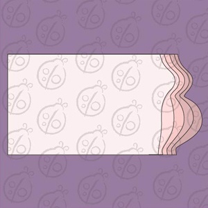 Чипборд от Бумага-Марака. Альбом с животиком, 15х29 см, 5 листов