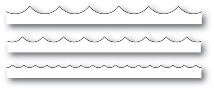 Ніж для вирубки від Poppystamps - Wave Trio