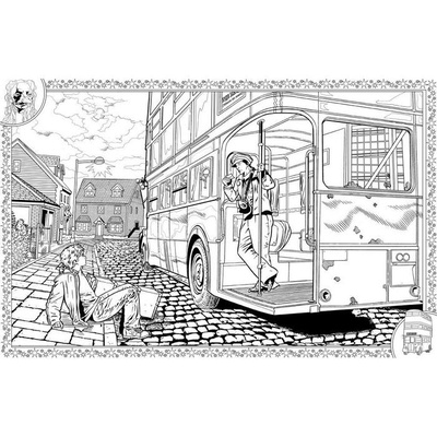 Книга-раскраска (антистресс, раскраска для взрослых) "Гарри Поттер"  