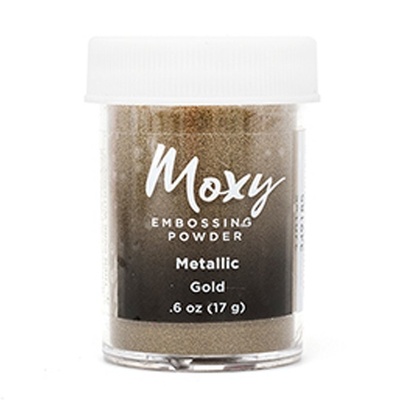 Пудра для ембоссинга Moxy Metallic Goldот American Crafts, золотая, 17 г