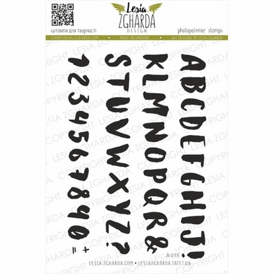Акриловый штамп Lesia Zgharda A015 Алфавіт