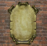 Гіпсова прикраса від E.В.A. - Зістарений сувій, 6.8x5см