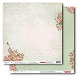 Бумага для скрапбукинга от Scrapberry's, 30х30см, Музыка любви