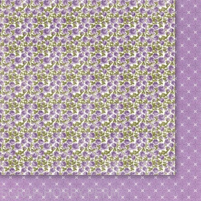 Двусторонний лист бумаги от Galeria Papieru - Fioletowe Fiolki 02