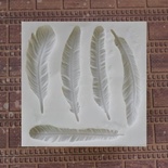 Силіконова форма (молд) - Пірʼїнки, 5шт.