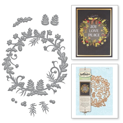 Нож для вырубки от Spellbinders - Holly Berry Wreath