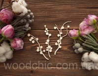 Чипборд набір ягідних гілок від WOODchic, довжина 9 - 10см