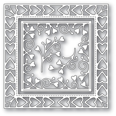 Ножі від Memory Box - Heart Border Frame craft die