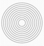 Ніж для вирубки My Favorite Things - A2 Stitched Circle STAX Die-namics, 10 штук