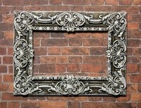 Гіпсова рамка від E.B.А - Прямокутна, з патинуванням, 7.х5.3 см