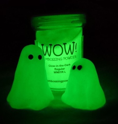 Пудра для эмбоссинга - светящаяся в темноте - Wow - Glow in the dark - Regular, 15 мл 