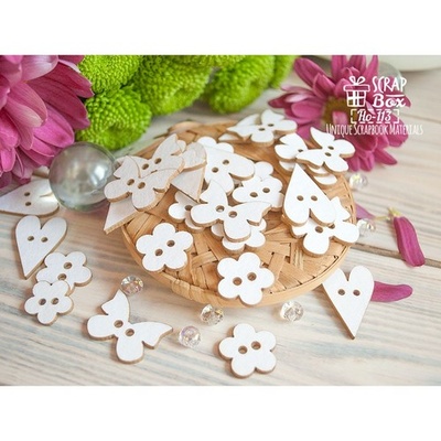 Чипборд ScrapBox - Набір положень (30 шт.) Ho-113