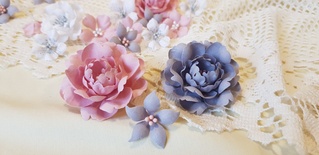 Набір квітів з тканини (18 шт.)