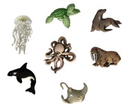 Набор декоративных пуговиц Dress It Up - Sea Creatures