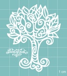 Чипборд від Вензелик - Дерево 02, розмір: 56x71 мм