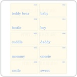 Міні Флеш-карточки зі словами "Mini Baby Boy One Word", 2,5х5см, 10 шт.