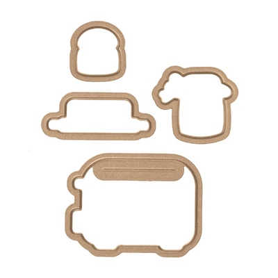 Ніж для вирубки + штампи від Spellbinders - Toast with Jam 'n Bread Stamp and Die Die