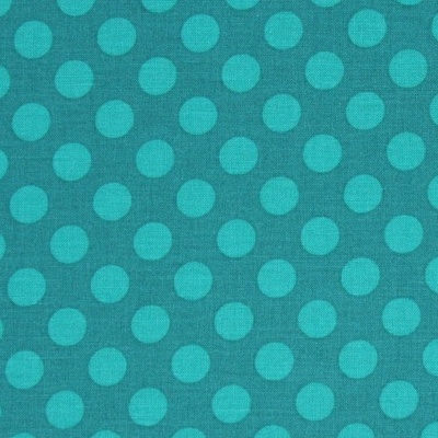 Тканина 100% бавовна - Горох синій аква, 45x55см