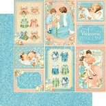 Лист скрапбумаги Graphic 45 - Precious Memories - Pat A Cake, двусторонняя, 30х30 см.