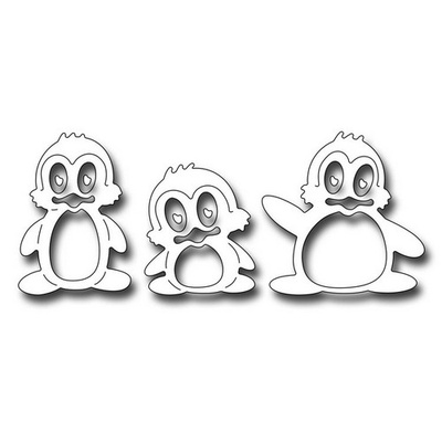 Лезвие Frantic Stamper - Precision Die - Penguin Family 