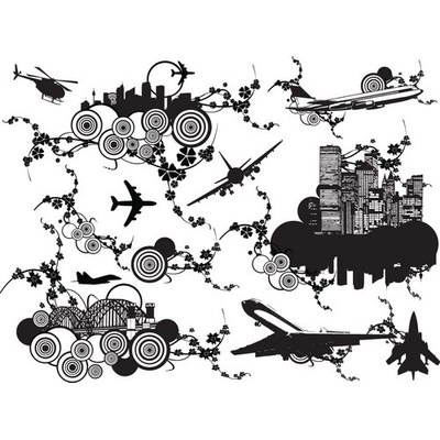 Оверлей - Фабрика Декору - міста і літаки, OV-Урбан, розмір А4