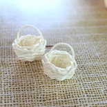 Корзинка маленькая, мини, цвет песочный, 1 шт. 2 см