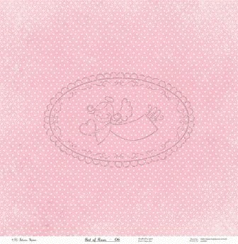 Лист бумаги Galeria Papieru - Usłane różami - Устлано розами, код 06, 30,5 x 30,5 см