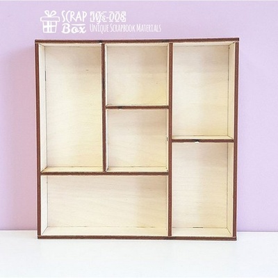 Дерев’яний декор ScrapBox - ШадоуБокс Wfs-008